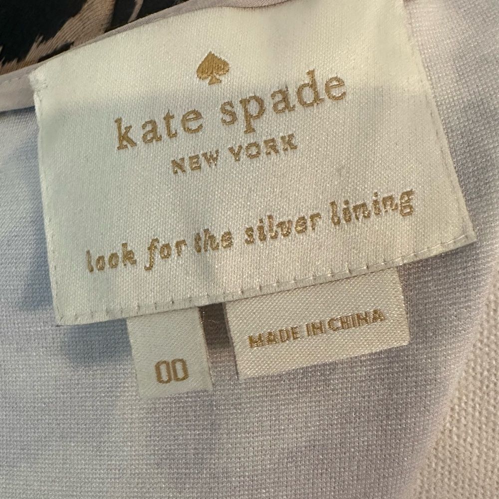 Kate Spade Leopard Fit & Flare Dress 00 Autumn Wedding Guest Homecoming - Picture 6 of 11